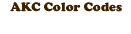AKC Color Codes